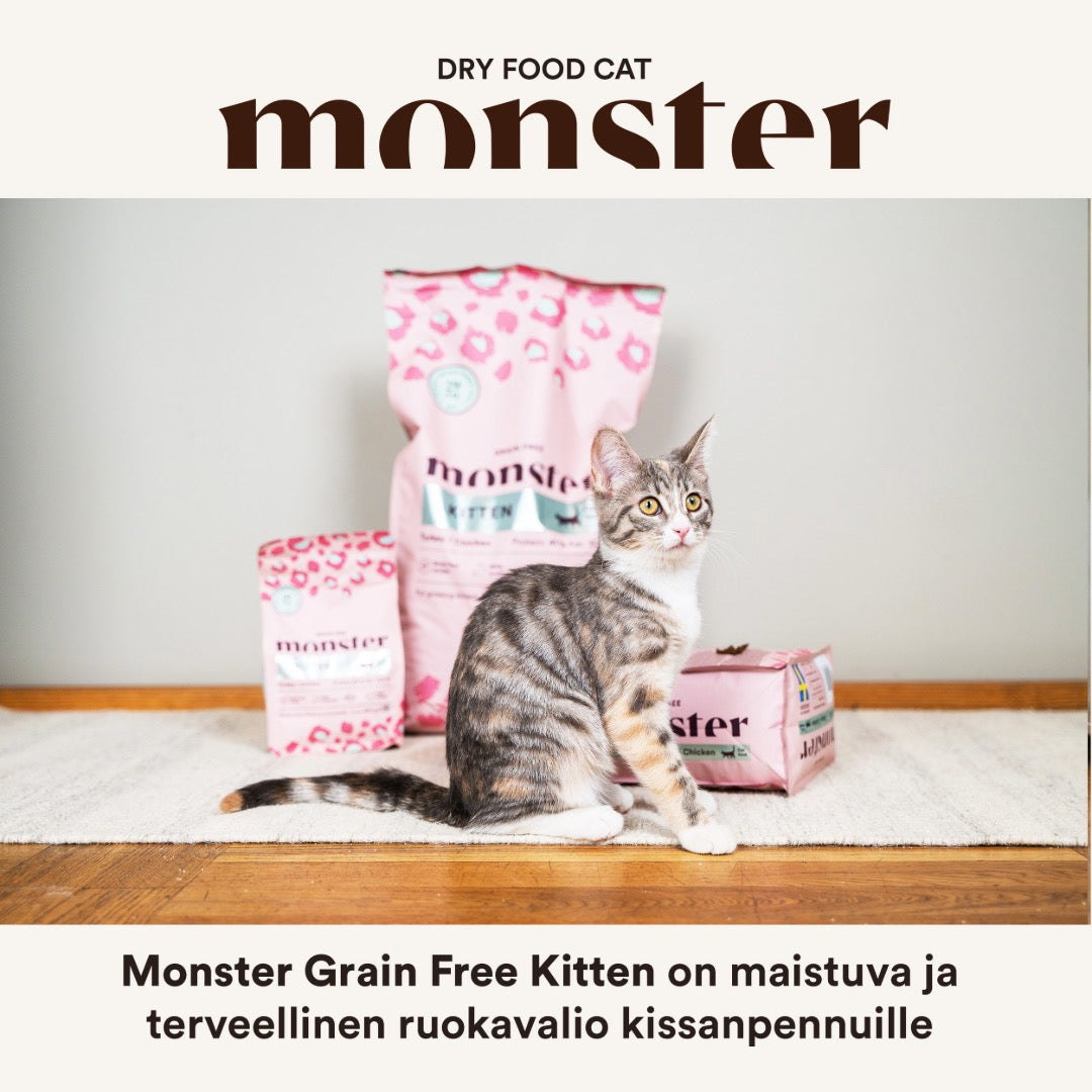 Monster Cat Grain Free Kitten Turkey-Chicken kissalle 6 kg