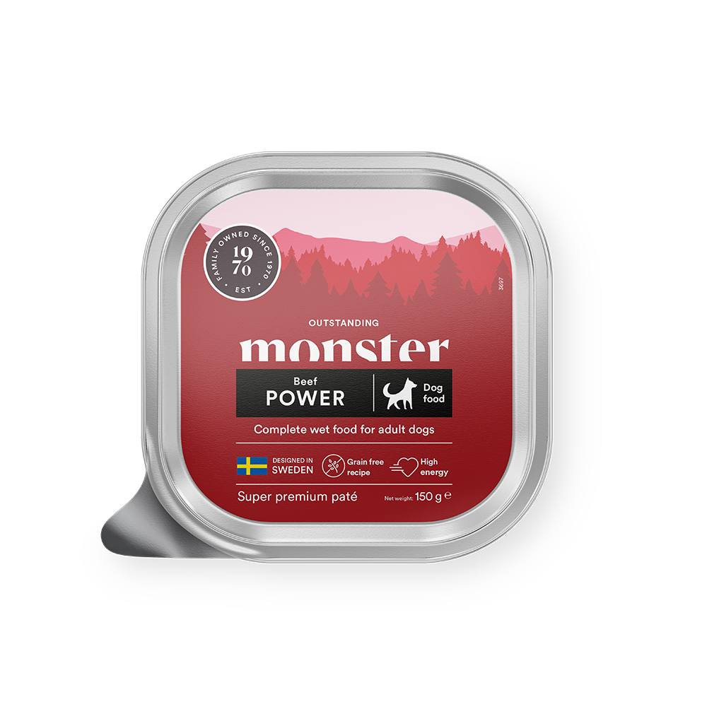 Monster Dog Adult Power Pate nauta koiralle 150 g MAISTELUPAKKAUS