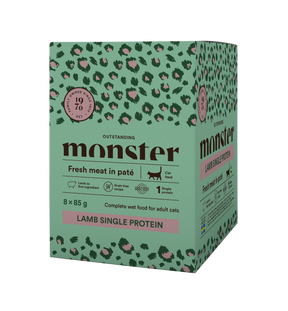 Monster Cat Pouches Adult Lamb kissalle 8 x 85 g