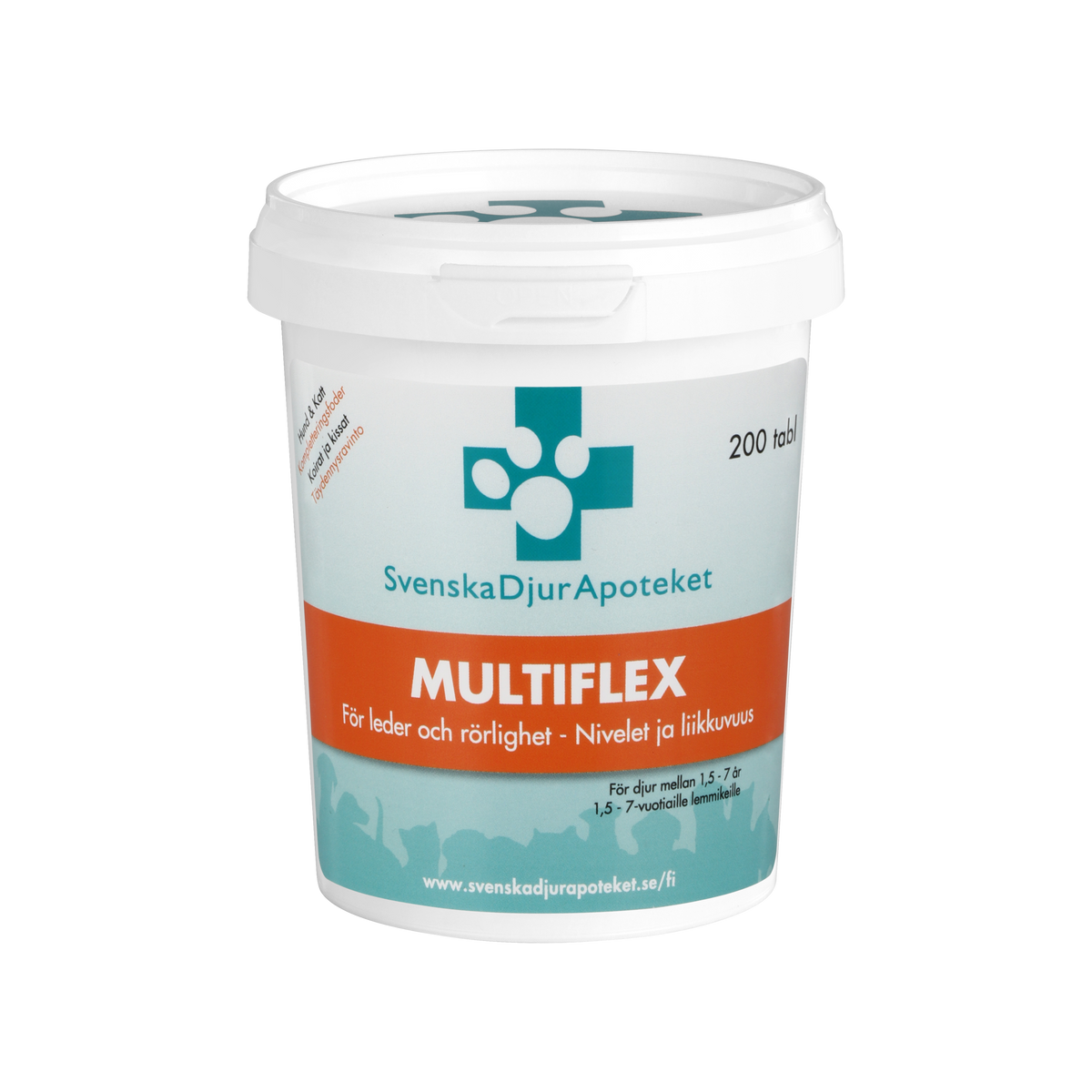 Svenska DjurApoteket Multiflex koiralle ja kissalle 200 tablettia