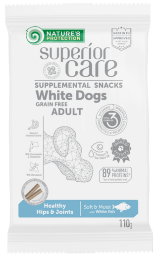 Nature's Protection Superior Care Hips & Joints herkkutikku vaalea kala 110g