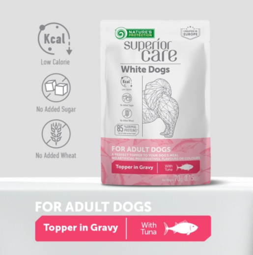 Nature's Protection Superior Care White Adult All Breeds Tonnikala koiralle 70 g
