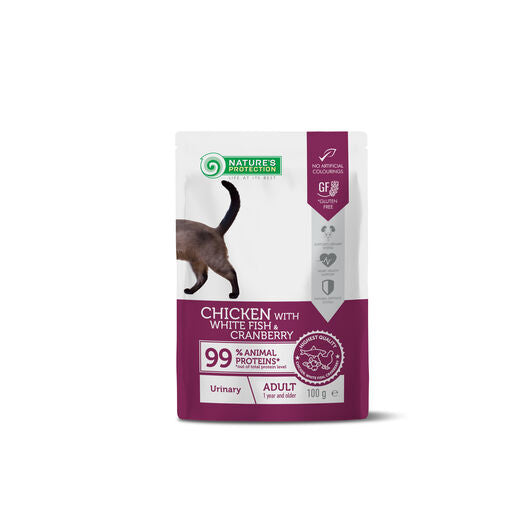 Nature's Protection Adult Urinary Kana & Kala & Karpalo kissalle 100 g MAISTELUPAKKAUS