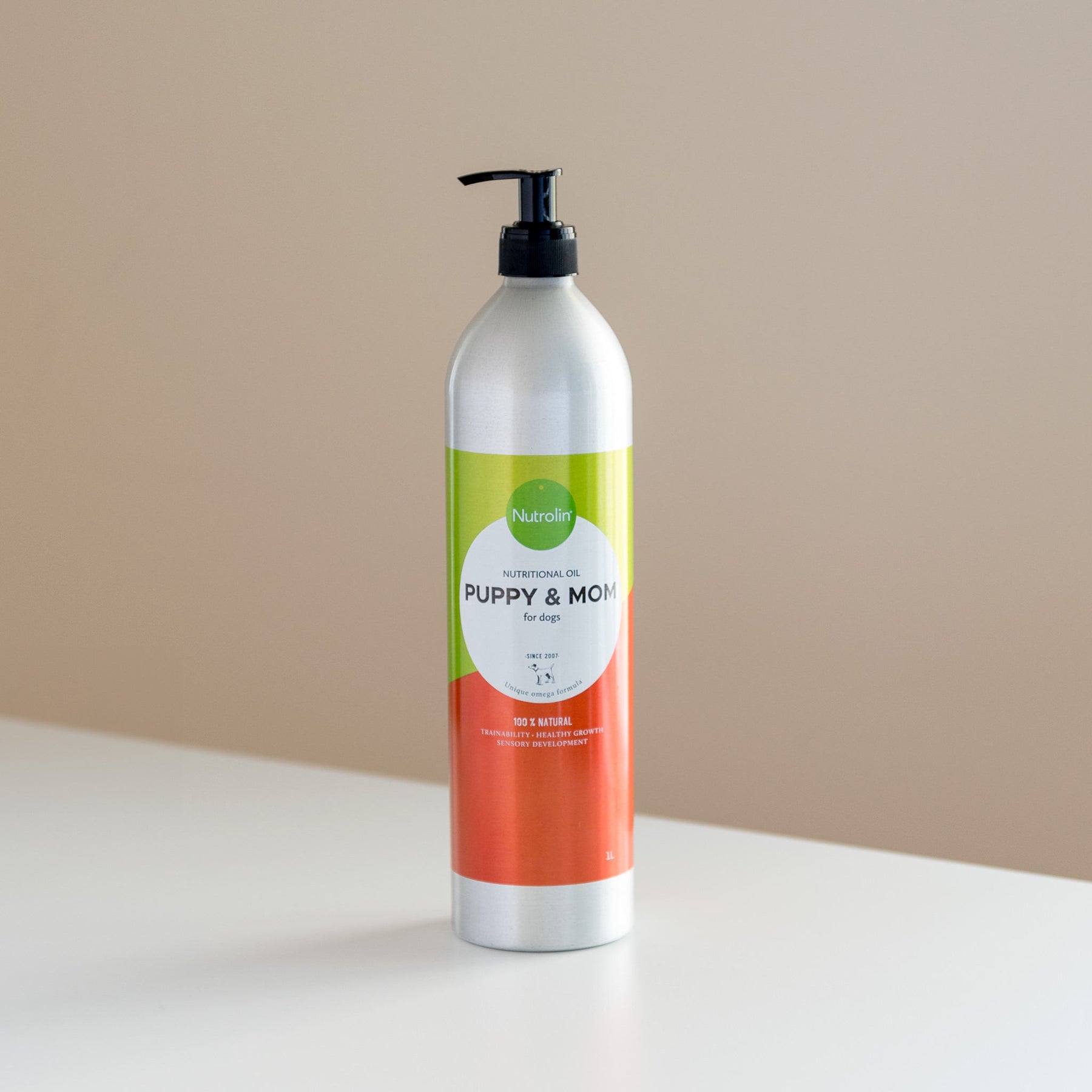 Nutrolin Puppy & Mom pumppupullo koiralle 990 ml