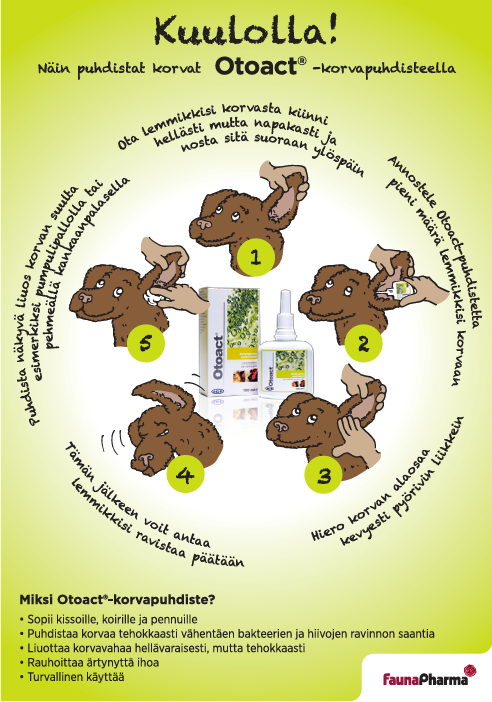 Otoact korvapuhdiste koiralle ja kissalle 100 ml