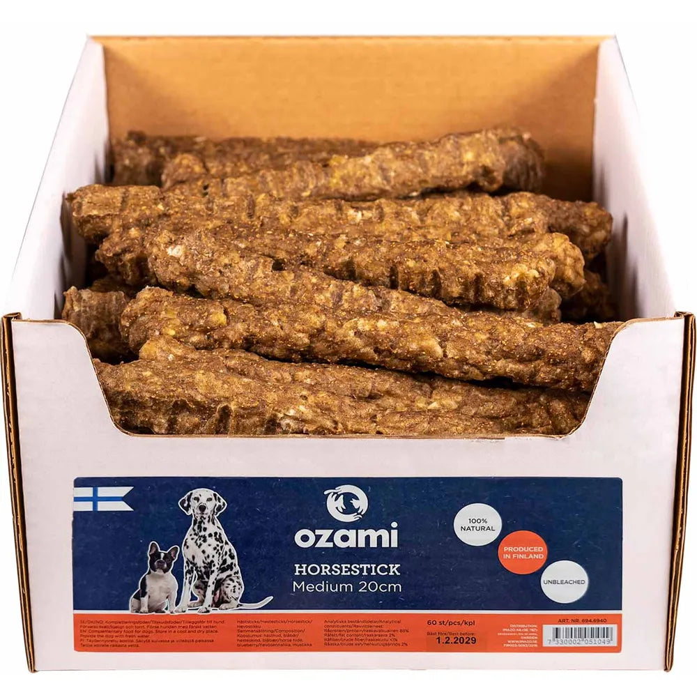 Ozami hevospurutikku M 20 cm 60 kpl SÄÄSTÖPAKKAUS
