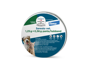 Seresto vet. 1.25 g + 0.56 g x 1 panta alle 8 kg kissoille ja koirille