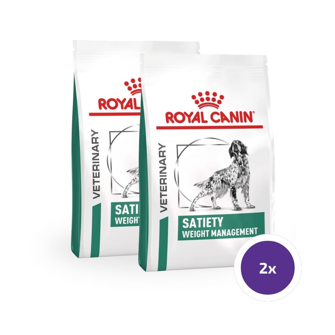 Royal Canin Veterinary Diets Weight Management Satiety koiran kuivaruoka 2 x 12 kg TUPLAPAKKAUS