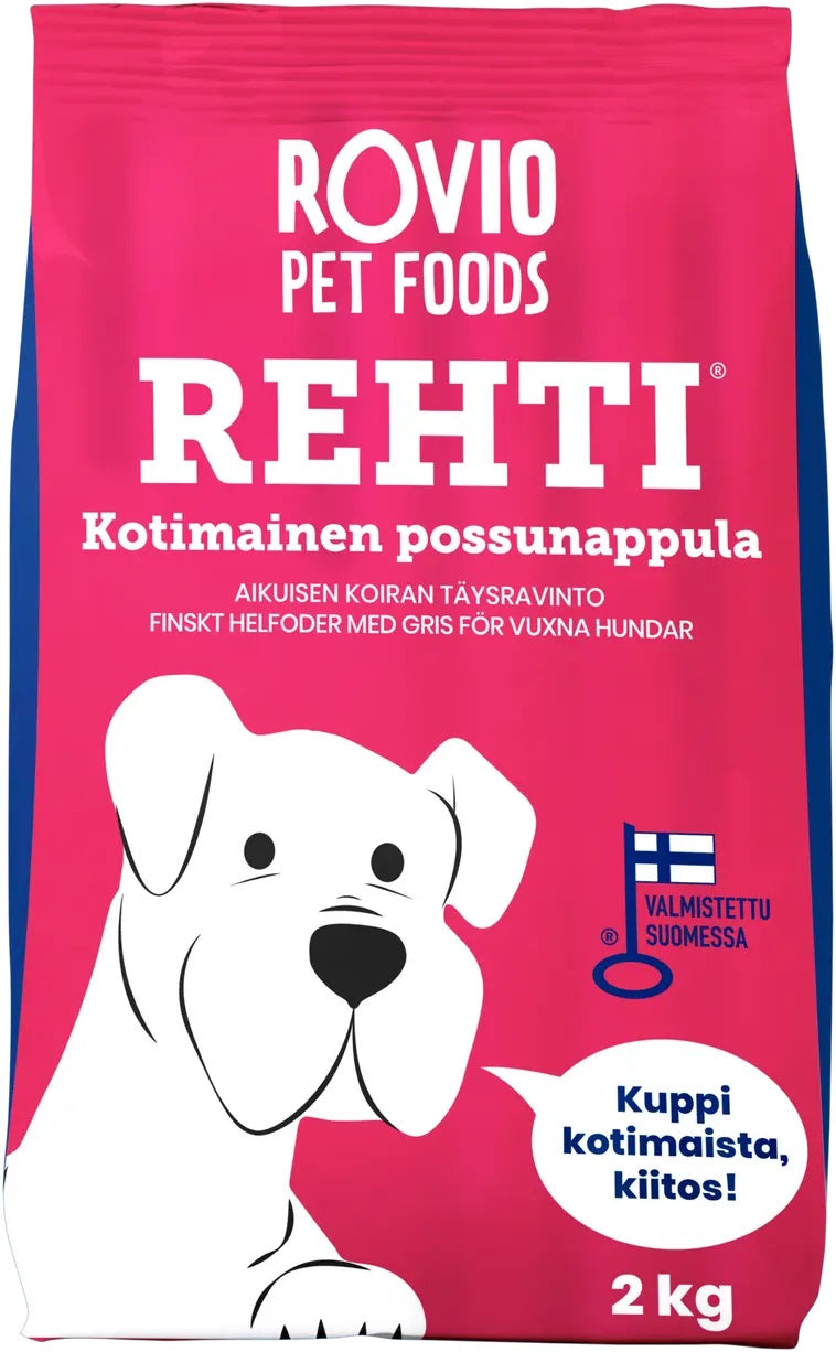 Rehti Kotimainen possunappula koiralle