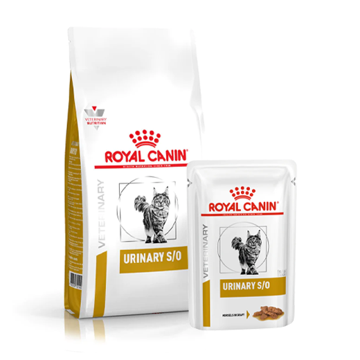 Royal Canin Veterinary Diets Urinary S/O kissalle yhdistelmä 1,5 kg + Morsels in Gravy 12 x 85 g