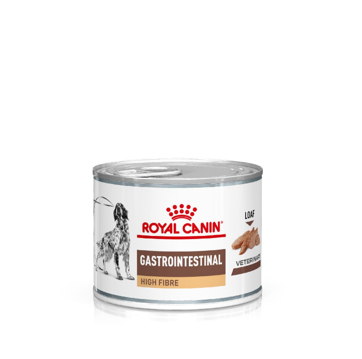 Royal Canin Veterinary Diets Gastrointestinal High Fibre säilykepurkki koiran märkäruoka 12 x 200 g