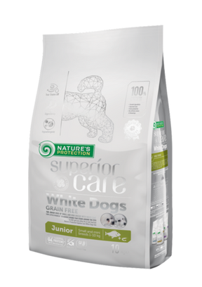 Nature's Protection Superior Care White Dogs Junior Small & Mini vaaleat kalat koiralle