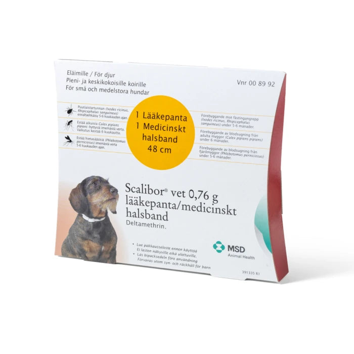 Scalibor vet 0.76 g x 1 lääkepanta pieni ja keskikokoisille koirille