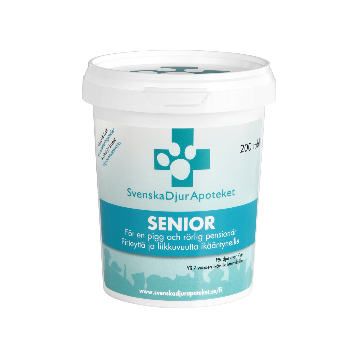 Svenska DjurApoteket Senior koiralle ja kissalle 200 tablettia