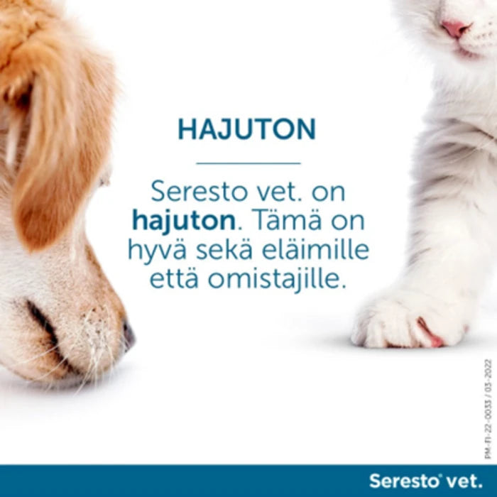 Seresto vet. 1.25 g + 0.56 g x 1 panta alle 8 kg kissoille ja koirille