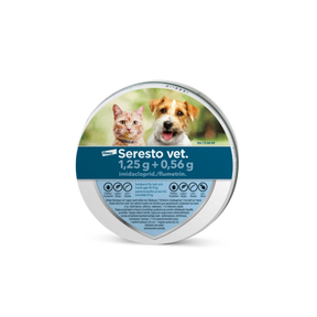 Seresto vet. 1.25 g + 0.56 g x 1 panta alle 8 kg kissoille ja koirille