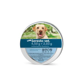 Seresto vet. 4.5 g + 2.03 g x 1 panta yli 8 kg koirille