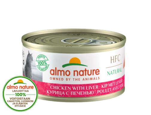 Almo Nature HFC Natural Kana ja Maksa 24 x 70 g