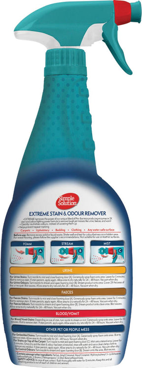 Simple Solution Extreme tahran ja hajunpoistaja koiralle 945 ml