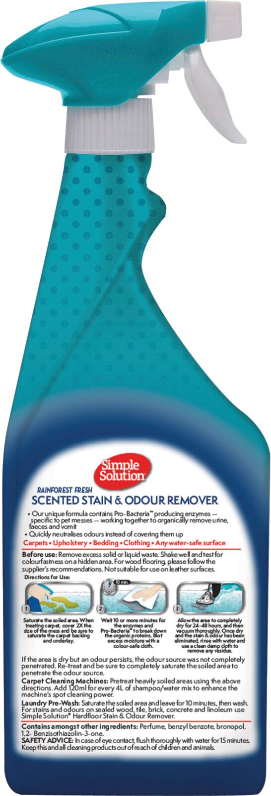 Simple Solution Extreme tahran ja hajunpoistaja Rain Forest 750 ml