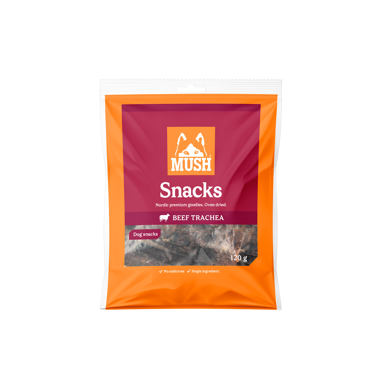 MUSH Snacks naudan henkitorvi 120 g