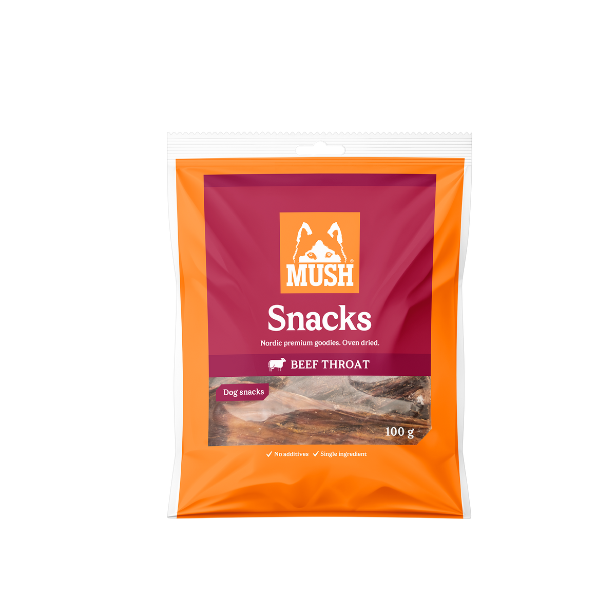 MUSH Snacks naudan ruokatorvi 100 g