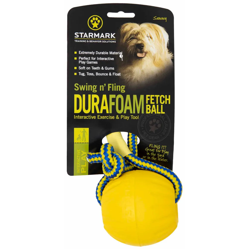 Starmark DuraFoam Fetch Ball M kelluva noutopallo pieni