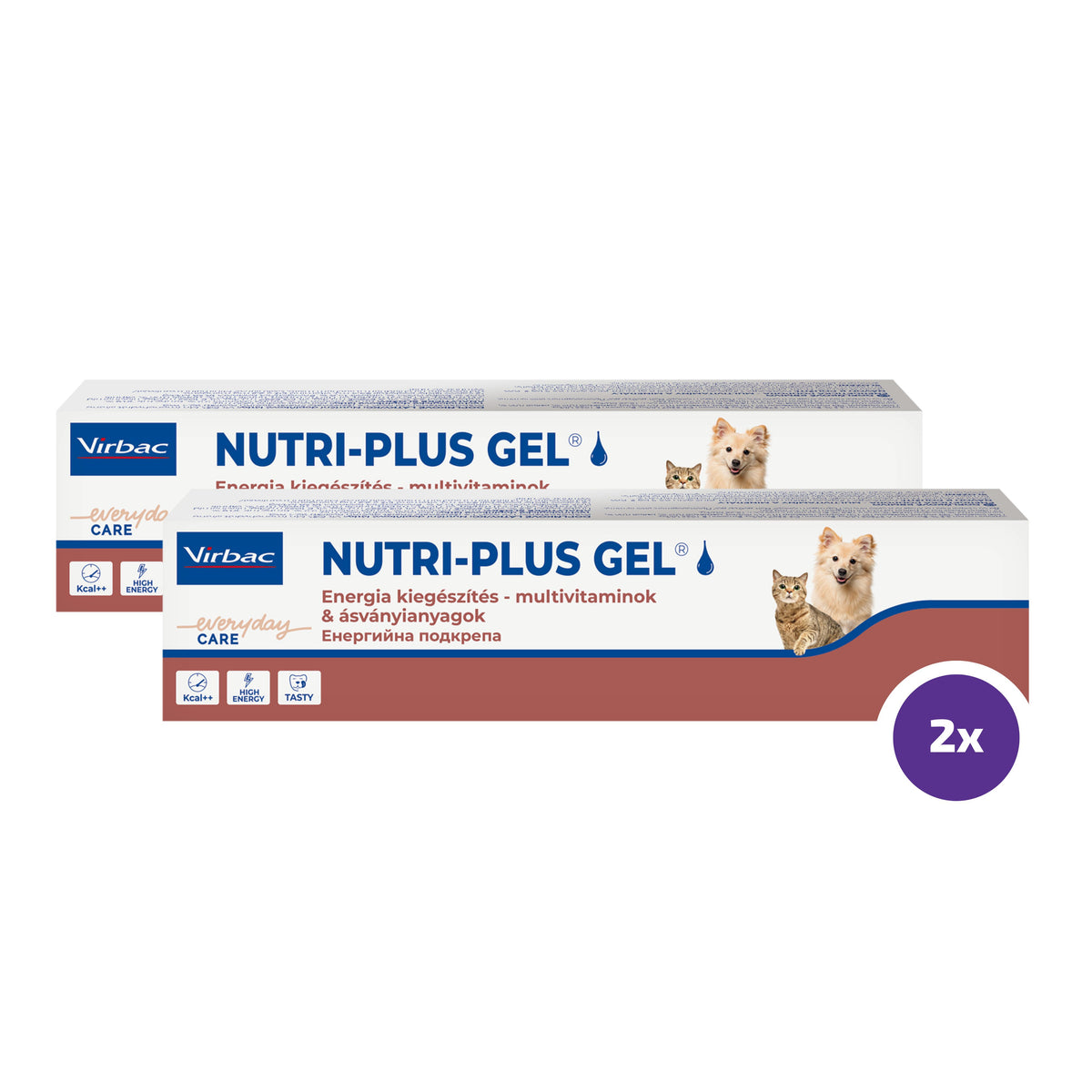 Nutri-Plus Gel kissalle ja koiralle 2 x 120 g TUPLAPAKKAUS