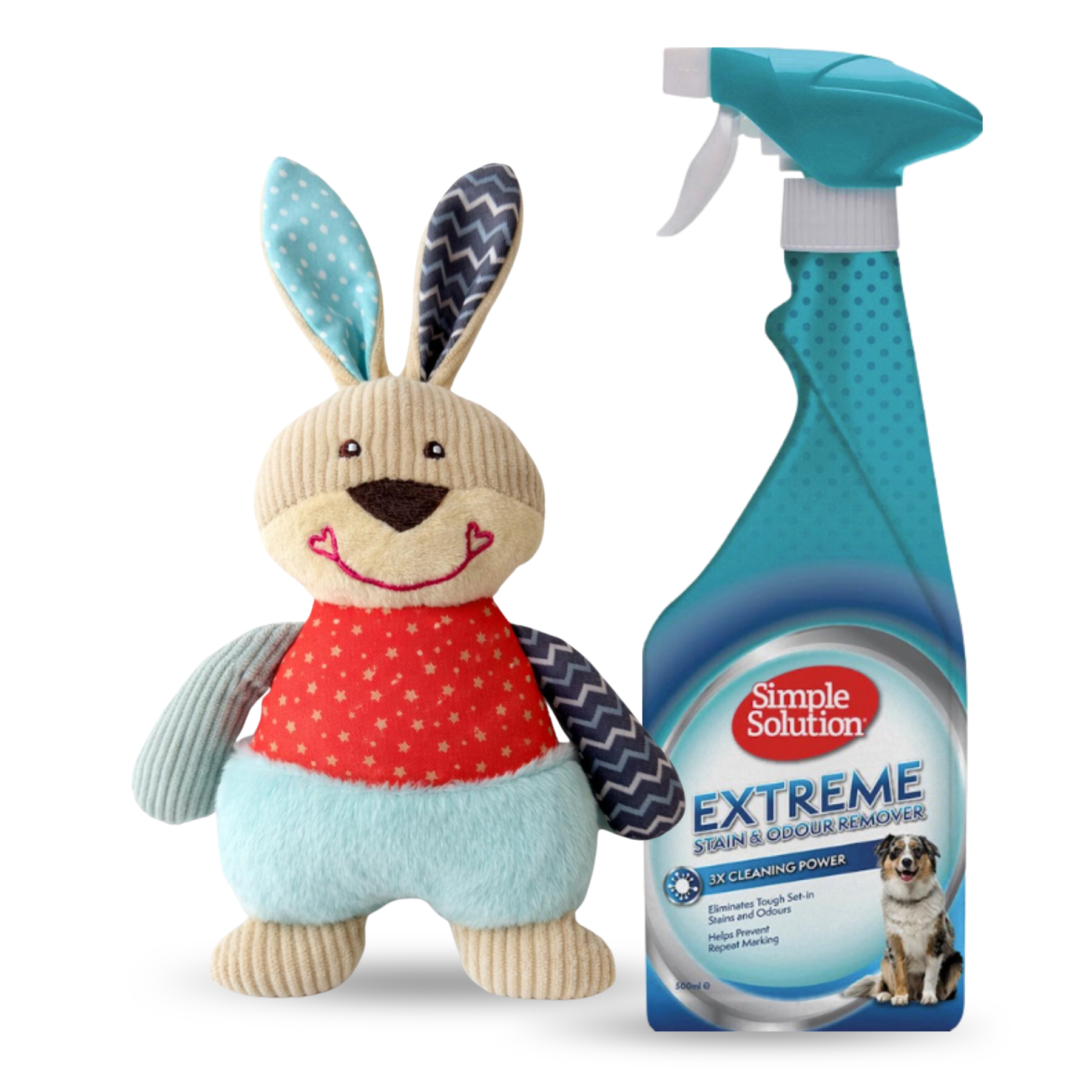 Simple Solution Extreme stain & odor remover 500 ml + Rabbit 18 cm lelu