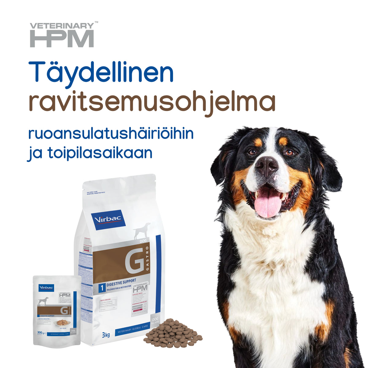 Virbac Veterinary HPM Digestive Support koiralle 300 g MAISTELUPAKKAUS