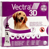 Vectra 3D 3 x 4.7 ml paikallisvaleluliuos 25-40 kg koirille