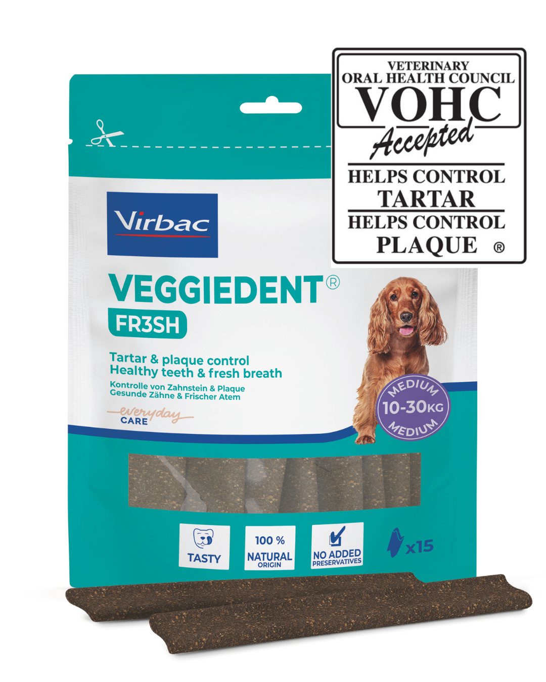 Virbac VeggieDent purupalat koiralle 10-30 kg