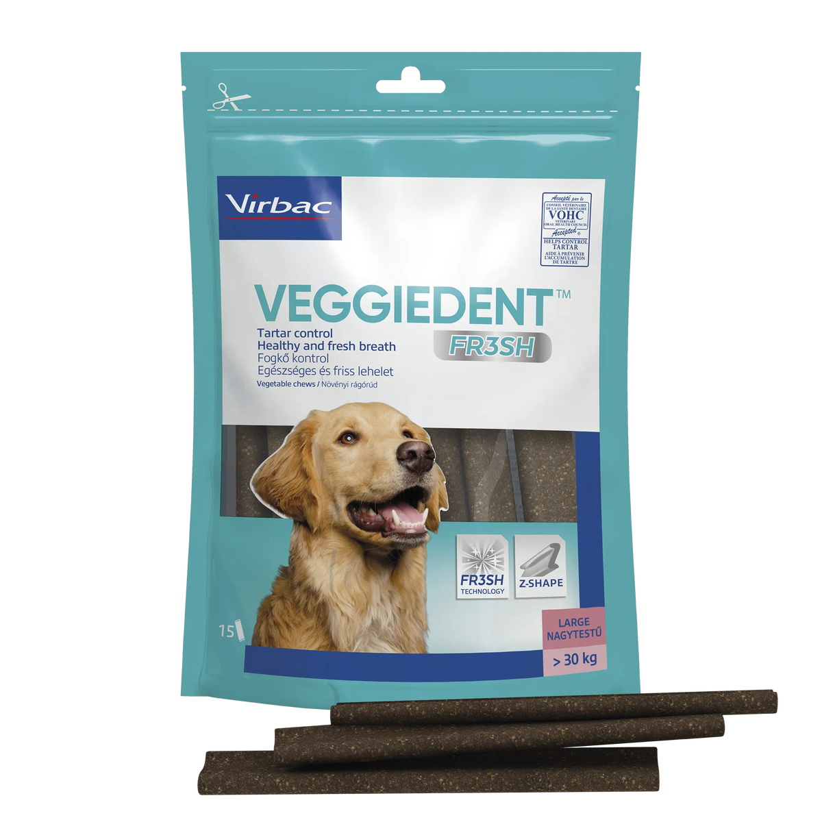 Virbac VeggieDent purupalat koiralle yli 30 kg
