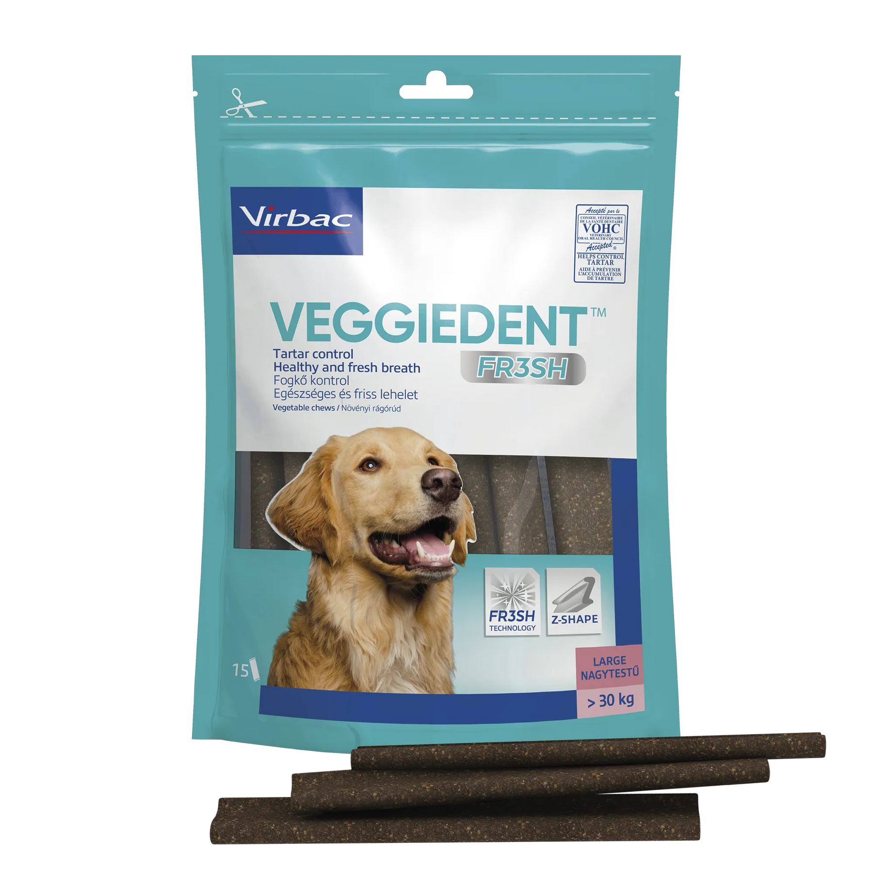 Virbac VeggieDent purupalat koiralle yli 30 kg