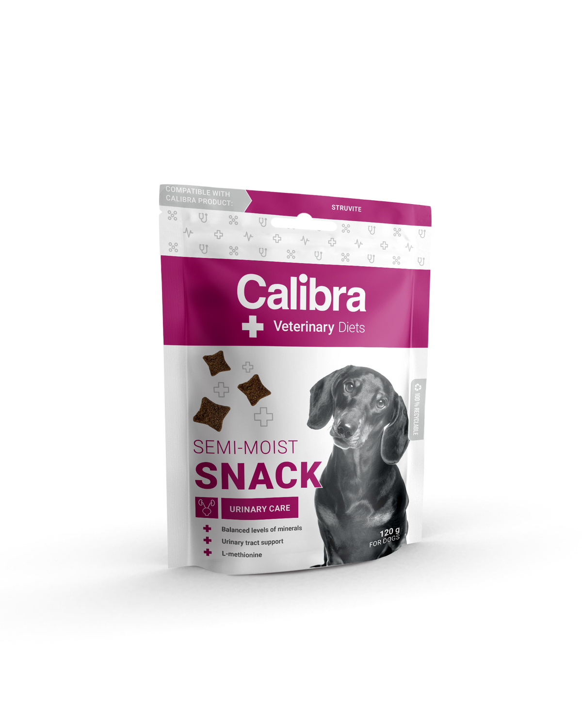 Calibra Veterinary Diet Semi-Moist Snack Urinary Care makupala koiralle 120 g