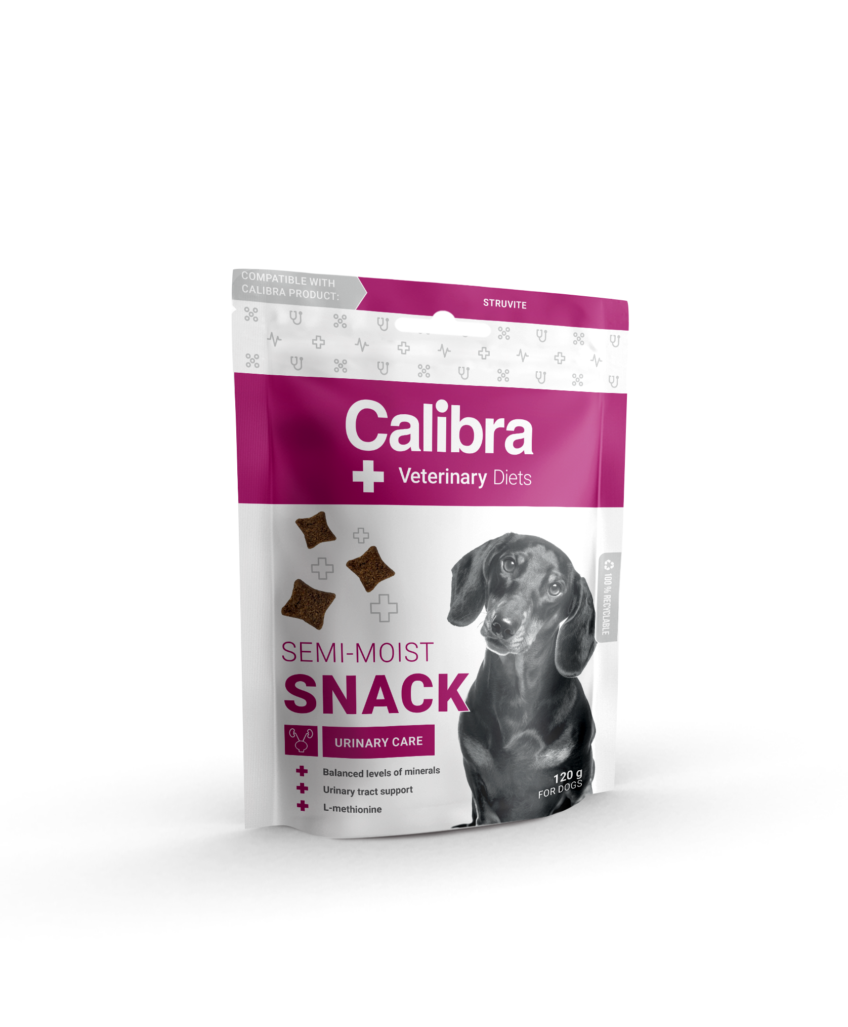 Calibra Veterinary Diet Semi-Moist Snack Urinary Care makupala koiralle 120 g