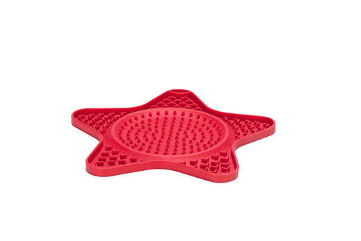Beeztees LickMat Star nuolumatto punainen 24 x 20 cm