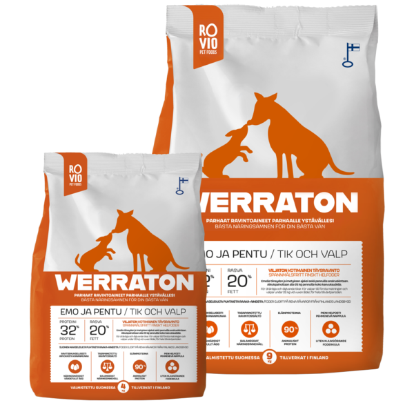 Werraton Emo & Pentu koiranruoka 9 kg