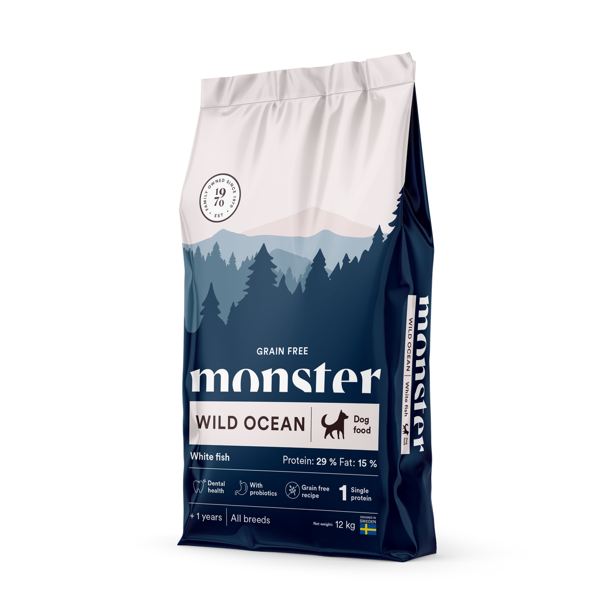 Monster Dog Grain Free Wild Ocean White Fish koiralle