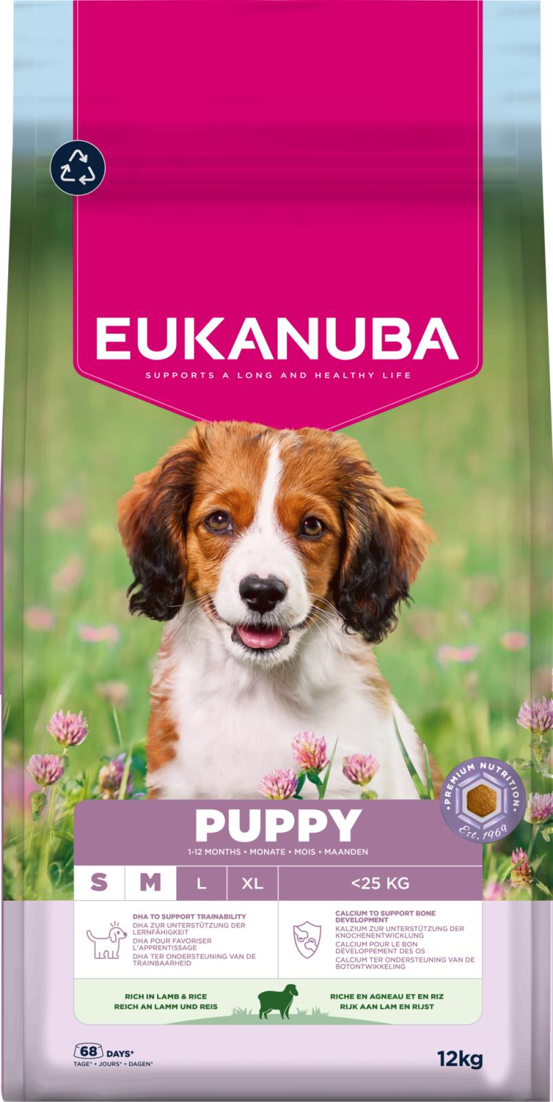 Eukanuba Puppy Small/Medium Lamb & Rice koiran kuivaruoka
