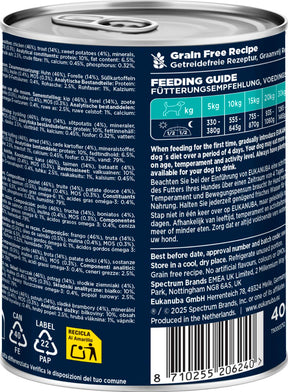 Eukanuba wet food adult trout with sweet potatoes koiralle 400 g