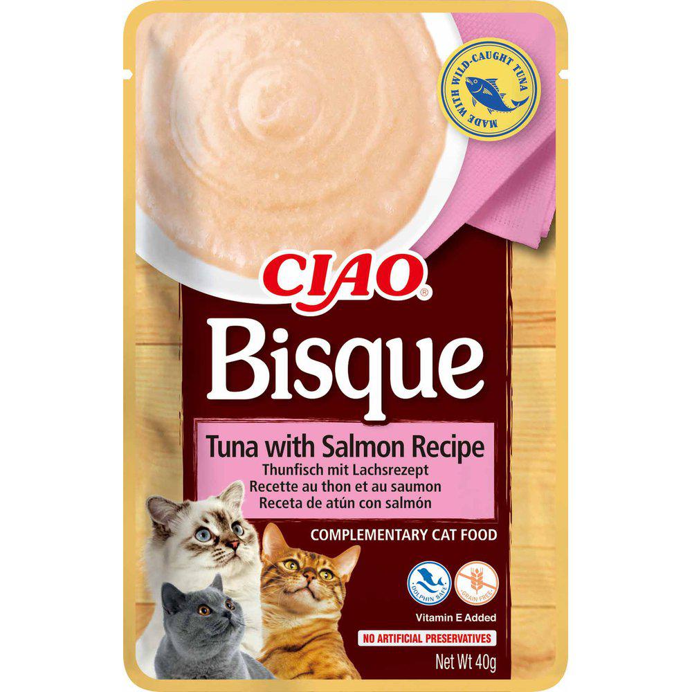 Ciao Bisque tonnikala & lohi sose kissalle 40 g MAISTELUPAKKAUS