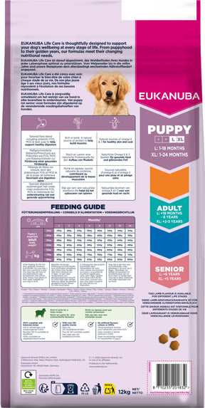 Eukanuba Puppy Large Lamb & Rice koiran kuivaruoka 12 kg