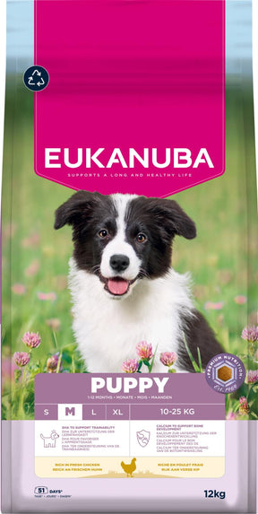 Eukanuba Puppy Medium Breed koiran kuivaruoka