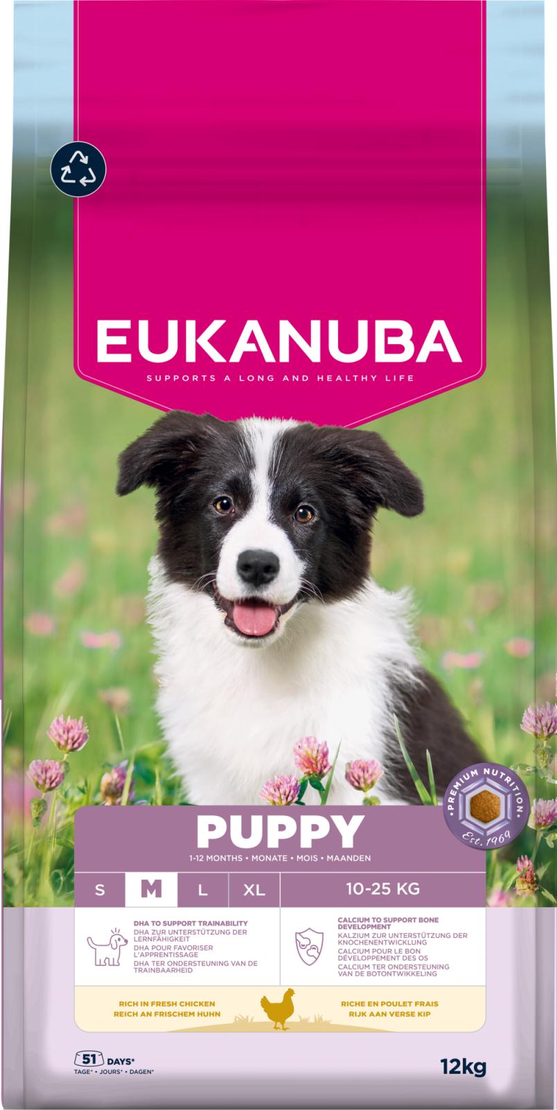 Eukanuba Puppy Medium Breed koiran kuivaruoka