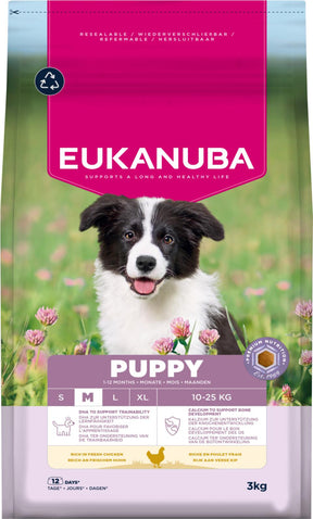 Eukanuba Puppy Medium Breed koiran kuivaruoka
