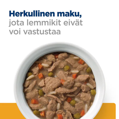 Hill's c/d Urinary Care with Chicken & Vegetables muhennos koiralle 12 x 354 g