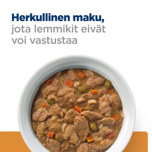 Hill's k/d Kidney Care with Chicken & Vegetables muhennos koiralle 354 g MAISTELUPAKKAUS