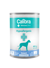 Calibra Veterinary Diet Dog Hypoallergenic Hyönteinen & Lohi märkäruoka koiralle 6 x 400 g
