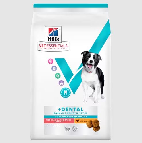 Hill's Vet Essentials Multi-Benefit + Dental Medium & Large Adult with Chicken koiralle 10 kg